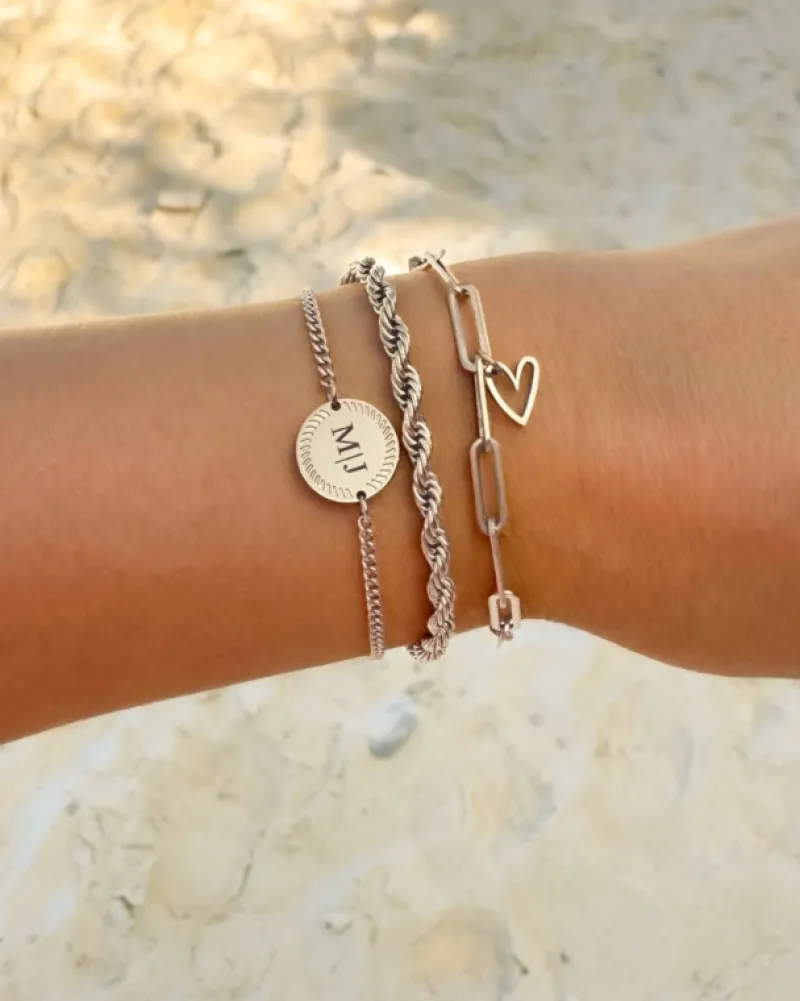 Finaste Schakelarmband gedraaid New