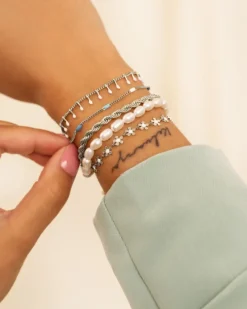 Finaste Schakelarmband gedraaid New