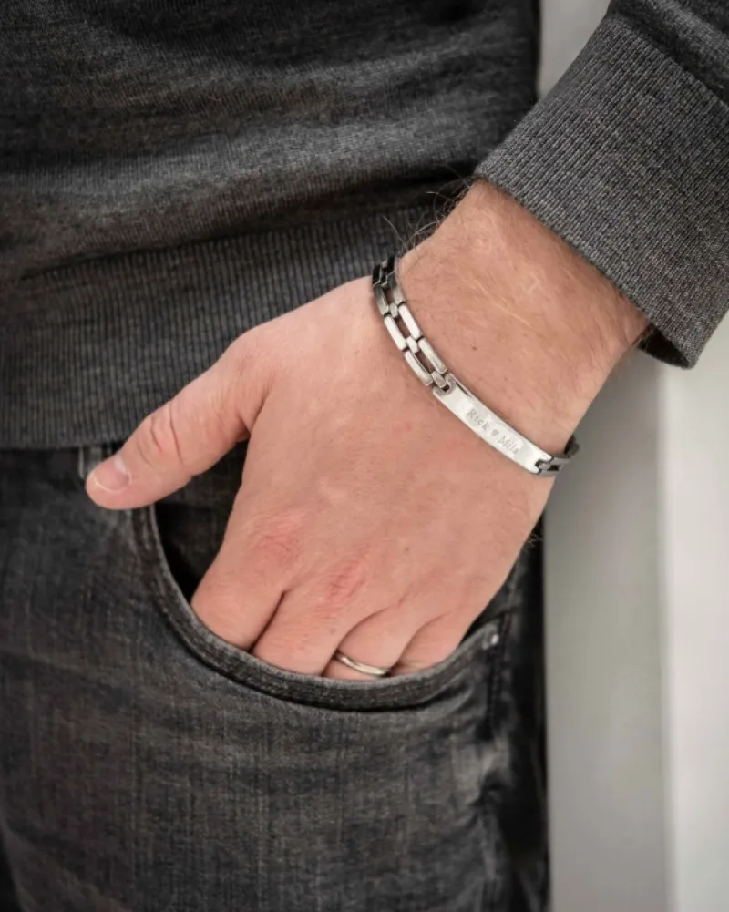 Finaste Schakelarmband mannen met naam Online