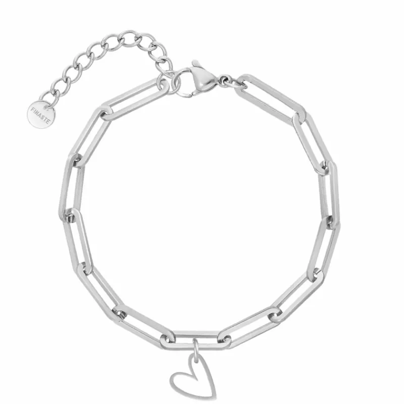 Finaste Schakelarmband met hartje Outlet