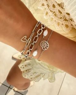 Finaste Schakelarmband met hartje Outlet