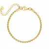 Finaste Schakelarmband minimalistische chain goudkleurig Clearance