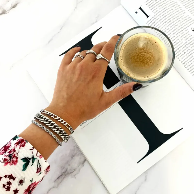 Finaste Schakelarmband Mixed Chain Discount