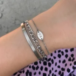 Finaste Schakelarmband Mixed Chain Discount
