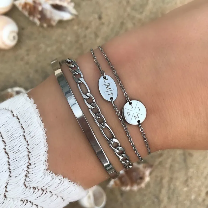 Finaste Schakelarmband Mixed Chain Discount