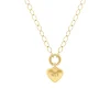 Finaste Schakelketting graveerbaar hartje goudkleurig Clearance