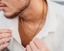 Finaste Schakelketting Mannen Goudkleurig Clearance