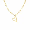 Finaste Schakelketting met hartje goudkleurig Hot