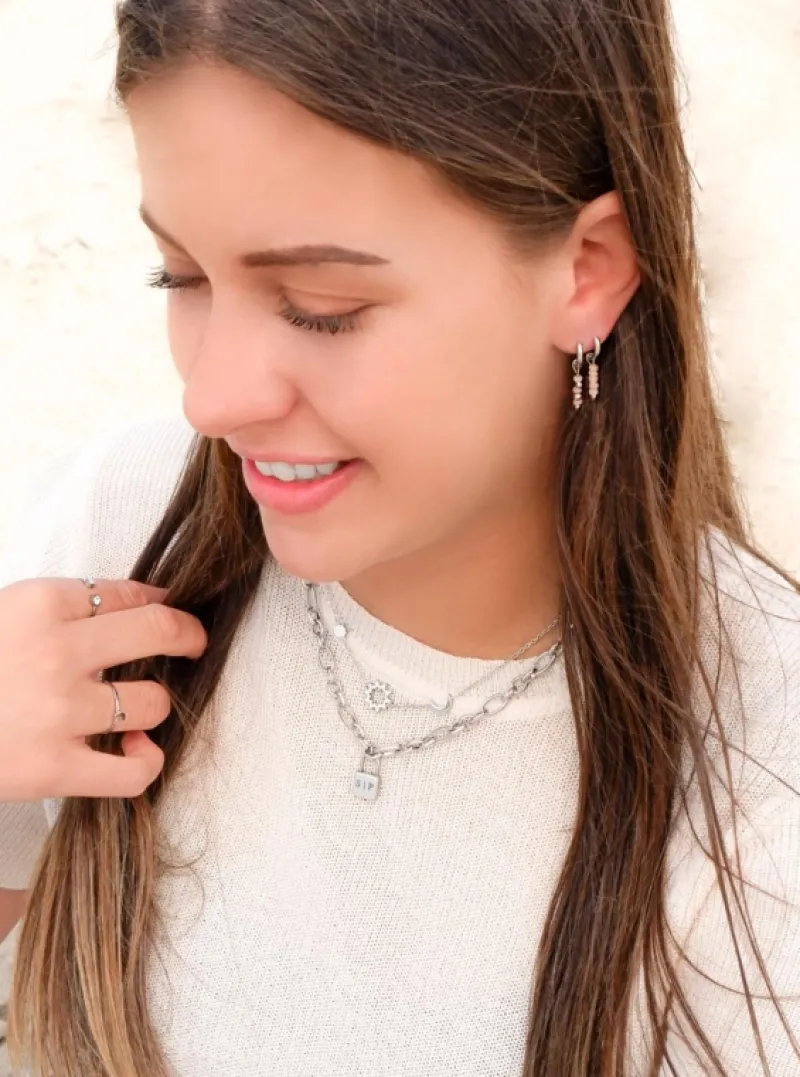 Finaste Schakelketting met Slotje Graveren Sale