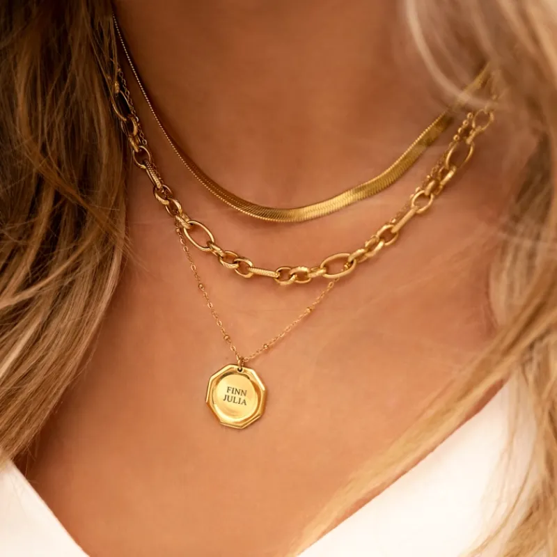 Finaste Schakelketting mix goud kleurig Best