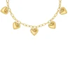 Finaste Schakelketting statement hearts goudkleurig Online