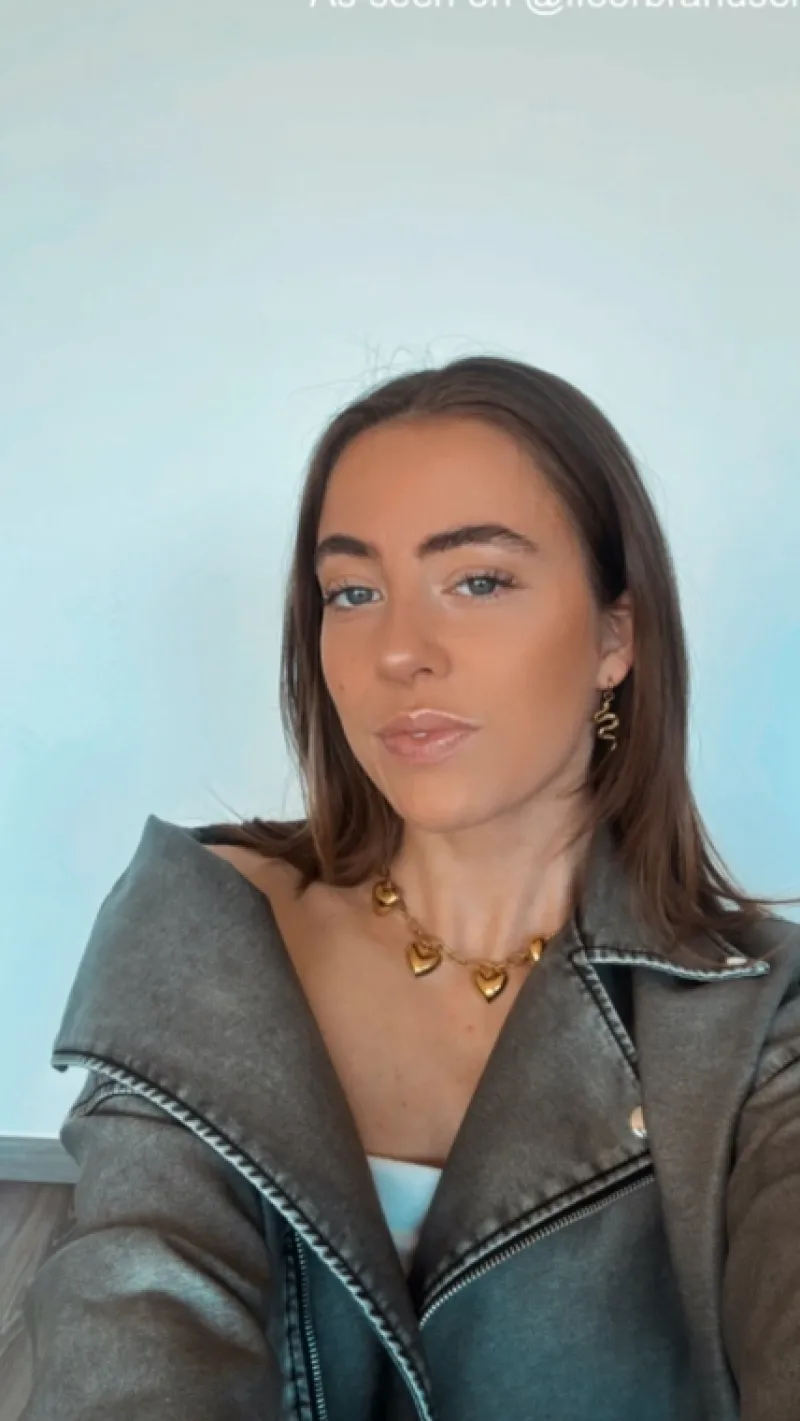 Finaste Schakelketting statement hearts goudkleurig Online
