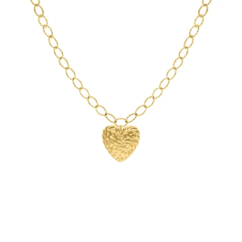Finaste Schakelketting vintage hartje goudkleurig Outlet