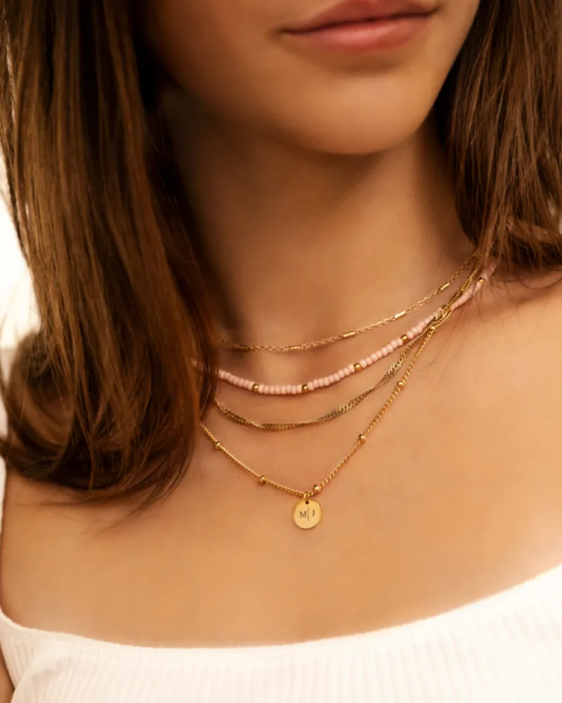 Finaste Schakelkettinkje chain mix goudkleurig Outlet