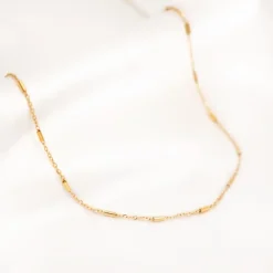 Finaste Schakelkettinkje chain mix goudkleurig Outlet