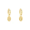 Finaste Schelp oorringetjes goudkleurig Fashion