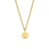 Finaste Shiny initial ketting goudkleurig New