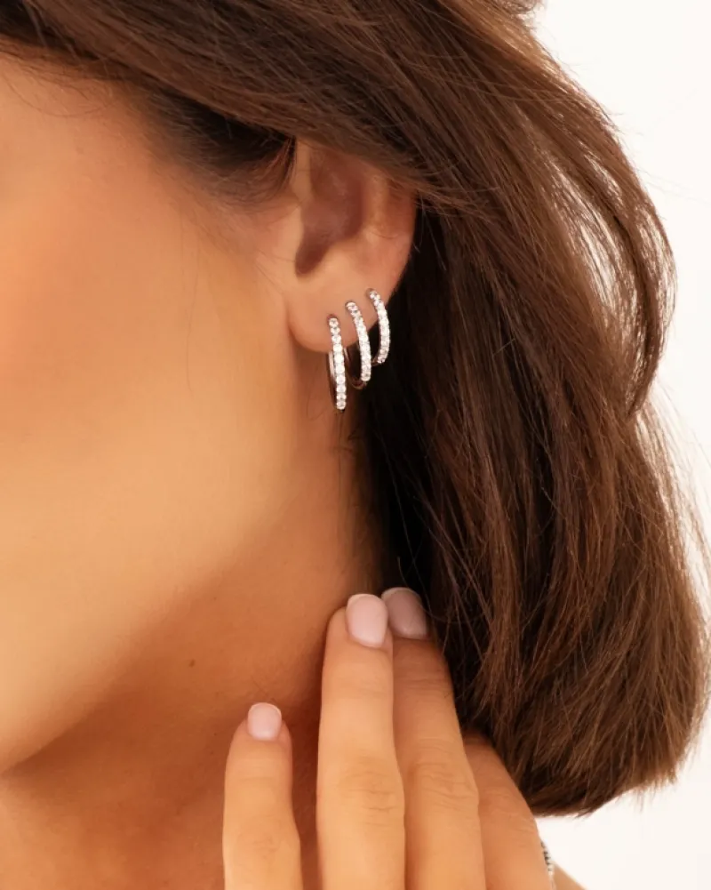 Finaste Shiny Oorringetjes 16 Mm Fashion