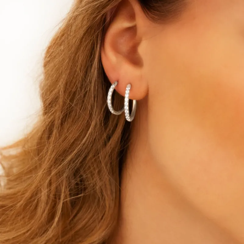Finaste Shiny Oorringetjes 16 Mm Fashion