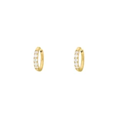 Finaste Shiny oorringetjes 8 mm goudkleurig Outlet