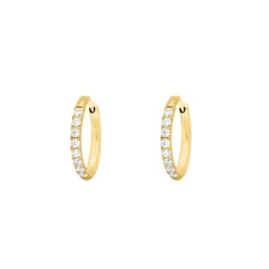 Finaste Shiny Oorringetjes 14 Mm Goudkleurig Outlet