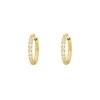 Finaste Shiny oorringetjes 12 mm goudkleurig Discount
