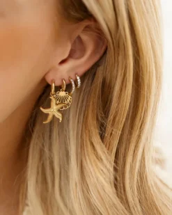 Finaste Shiny oorringetjes 8 mm goudkleurig Outlet