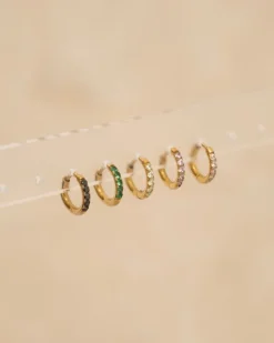 Finaste Shiny oorringetjes 8 mm goudkleurig Outlet