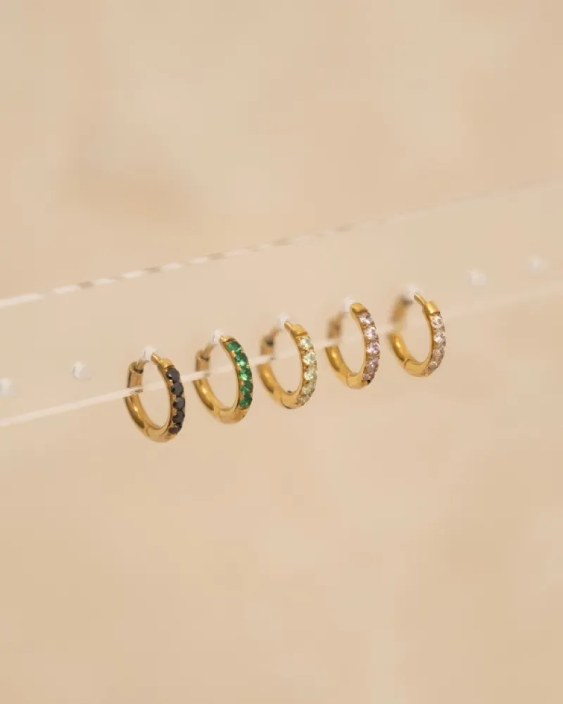 Finaste Shiny oorringetjes 8 mm goudkleurig Outlet