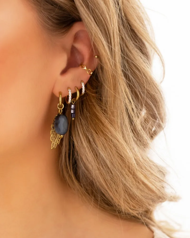 Finaste Shiny oorringetjes 8 mm goudkleurig Outlet