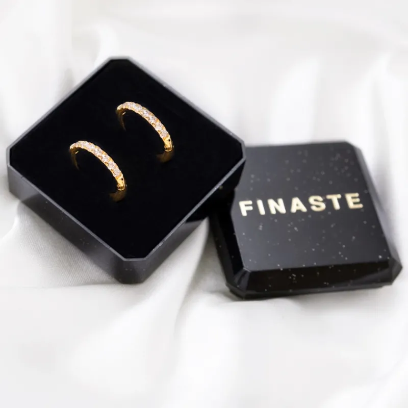 Finaste Shiny oorringetjes 12 mm goudkleurig Discount