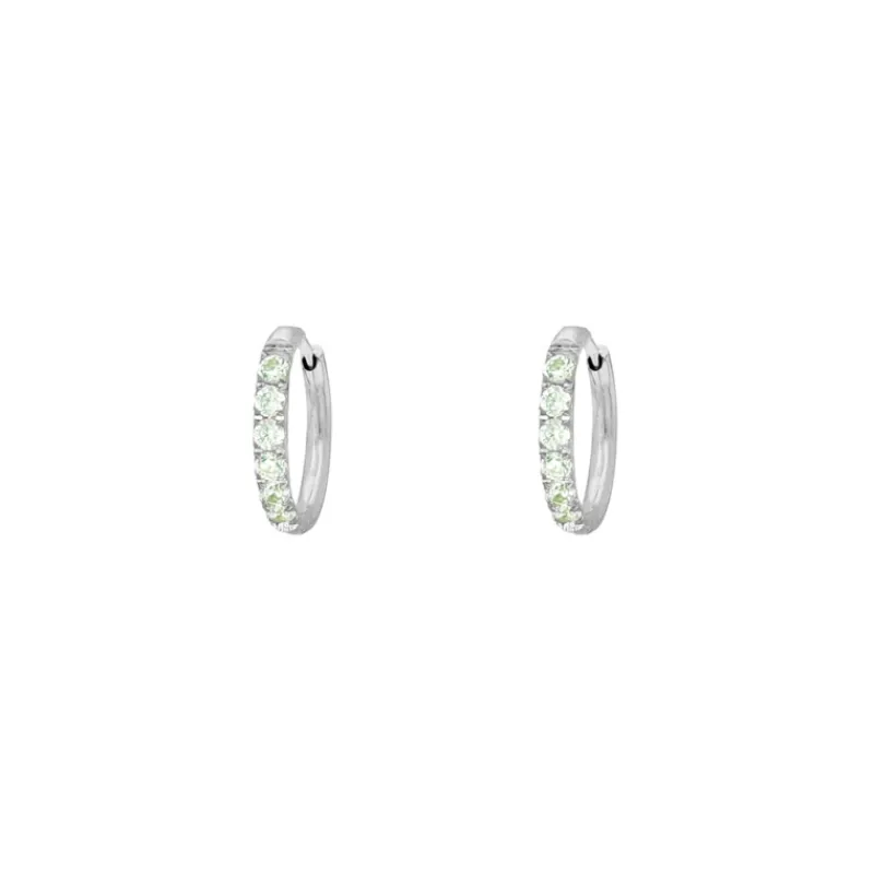 Finaste Shiny oorringetjes mint 10 mm Best
