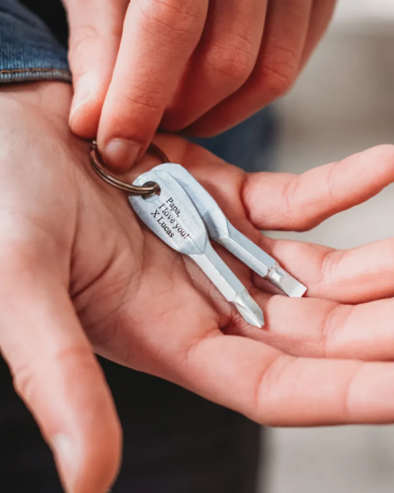 Finaste Sleutelhanger met naam schroevendraaier Sale