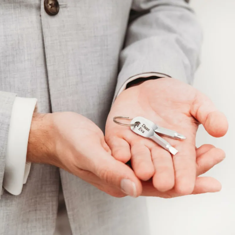 Finaste Sleutelhanger met naam schroevendraaier Sale