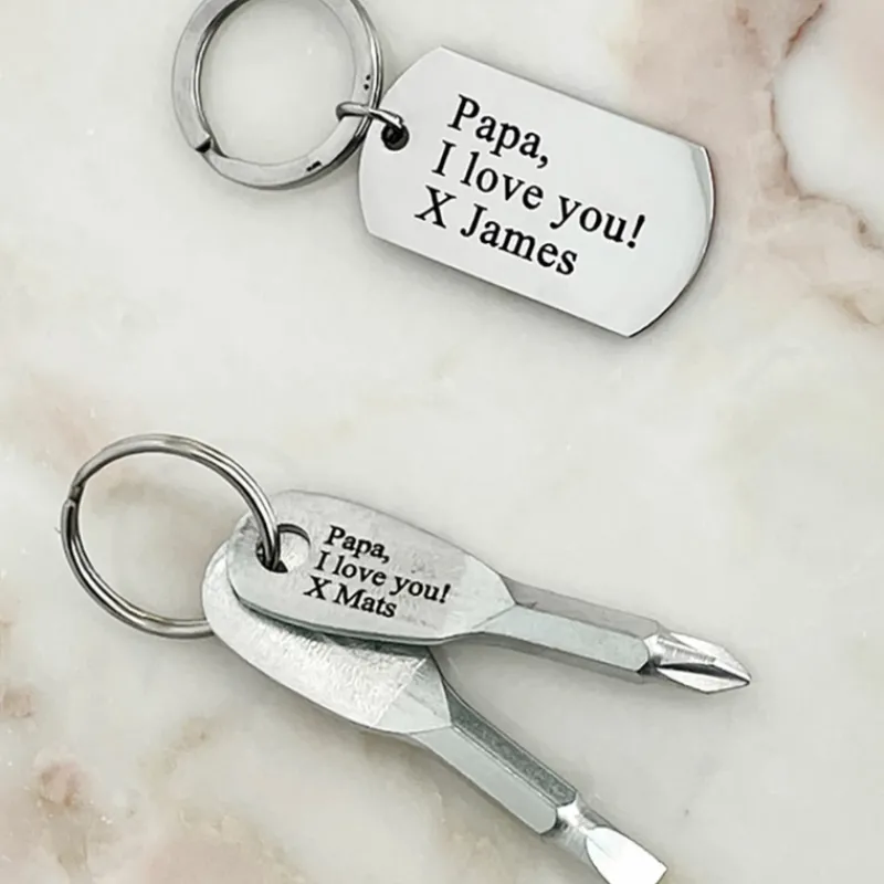 Finaste Sleutelhanger met naam schroevendraaier Sale