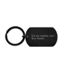 Finaste Sleutelhanger met tekst zwart Fashion