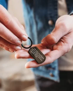 Finaste Sleutelhanger met tekst zwart Fashion