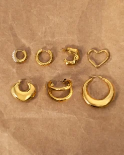 Finaste Small musthave hoops goldplated Discount