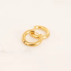 Finaste Small musthave hoops goldplated Discount