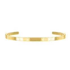 Finaste Smalle Bangle Open Goud Kleurig Outlet