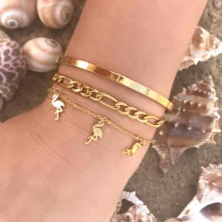 Finaste Smalle Bangle Open Goud Kleurig Outlet