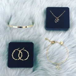 Finaste Smalle Bangle Open Goud Kleurig Outlet