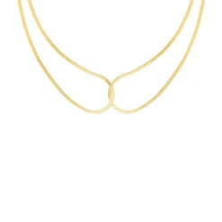 Finaste Snake ketting linked chains goudkleurig Best
