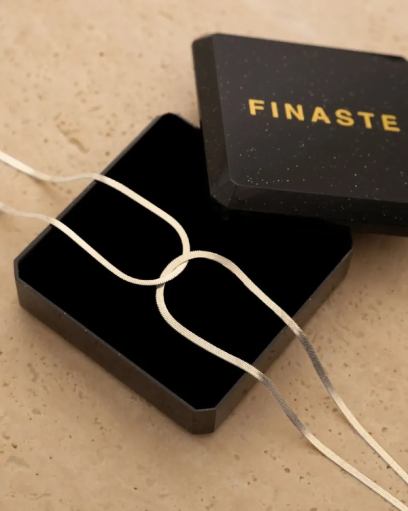 Finaste Snake ketting linked chains Discount