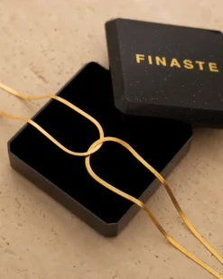 Finaste Snake ketting linked chains goudkleurig Best