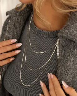Finaste Snake ketting triple Discount