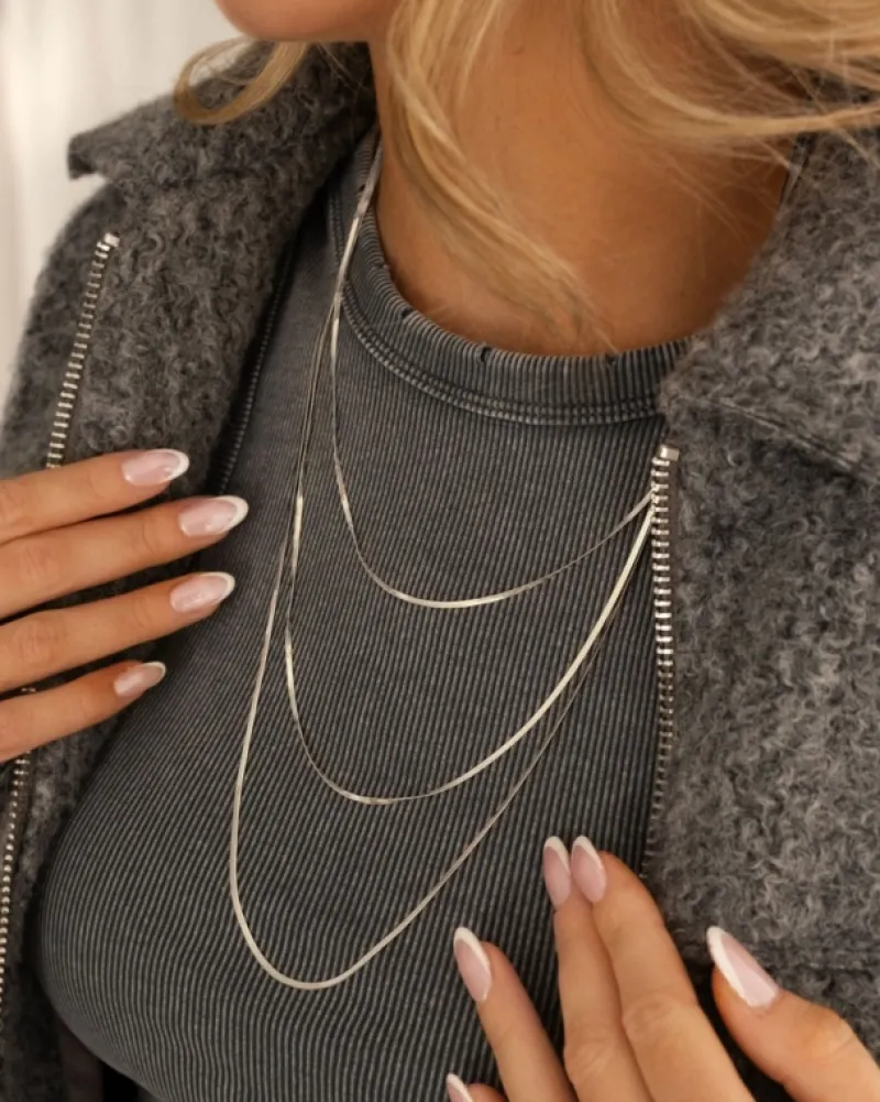 Finaste Snake ketting triple Discount