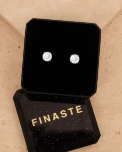 Finaste Sparkle Stud Oorbellen Goud Kleurig Clearance