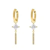 Finaste Square earrings luxury goldplated New