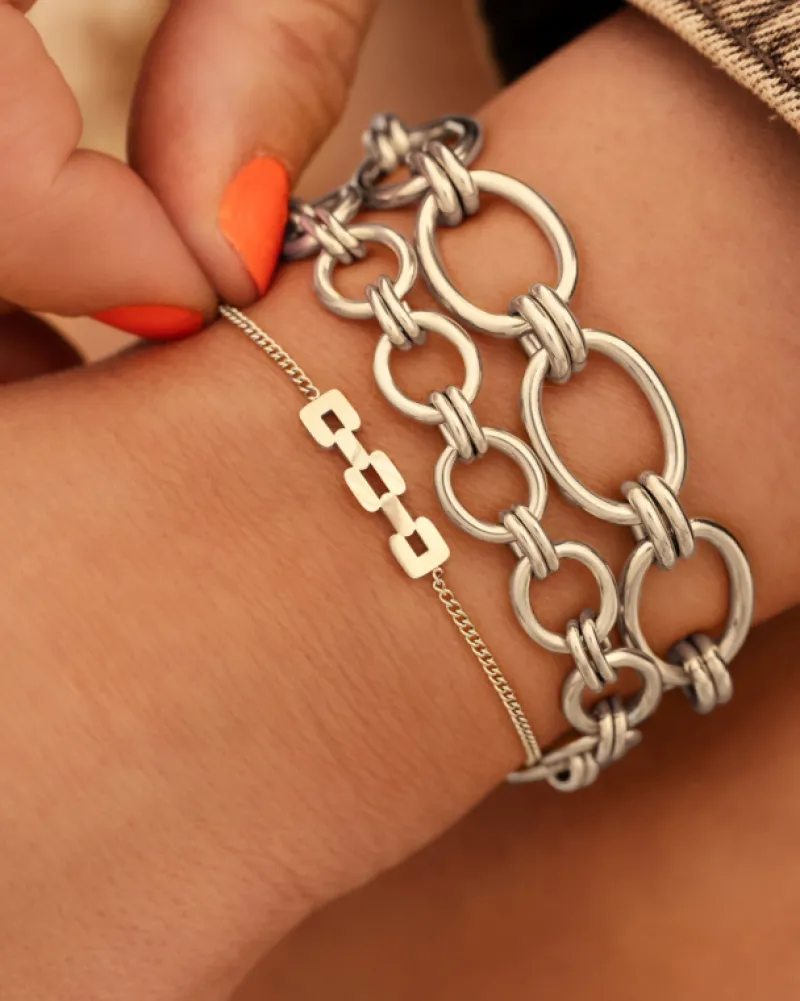 Finaste Statement bracelet round chains Fashion